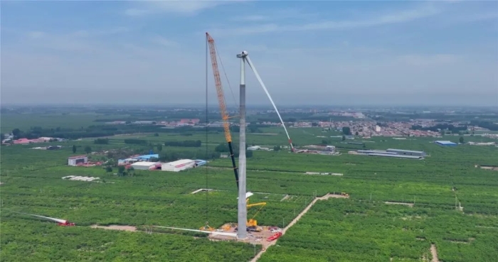 “全球第一吊”再臨燕趙！166米，XCA4000助力華北綠電