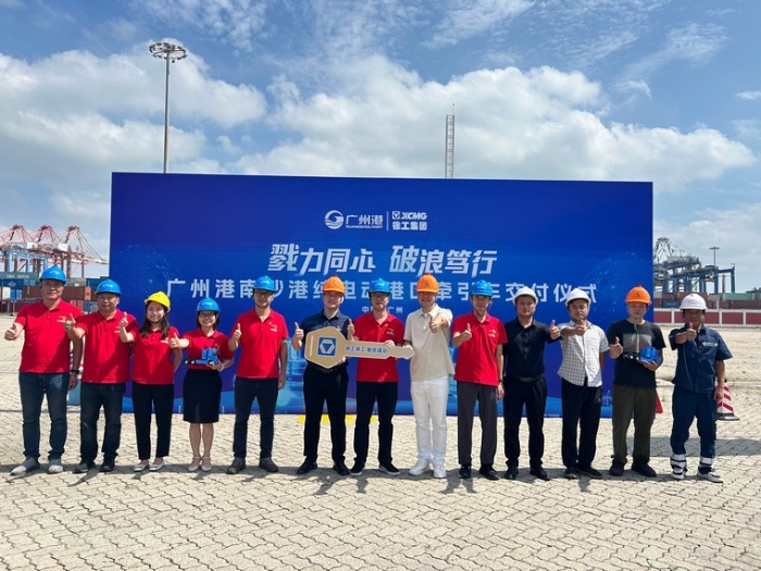 全力以赴！徐工純電動(dòng)港口牽引車綠動(dòng)廣州南沙港
