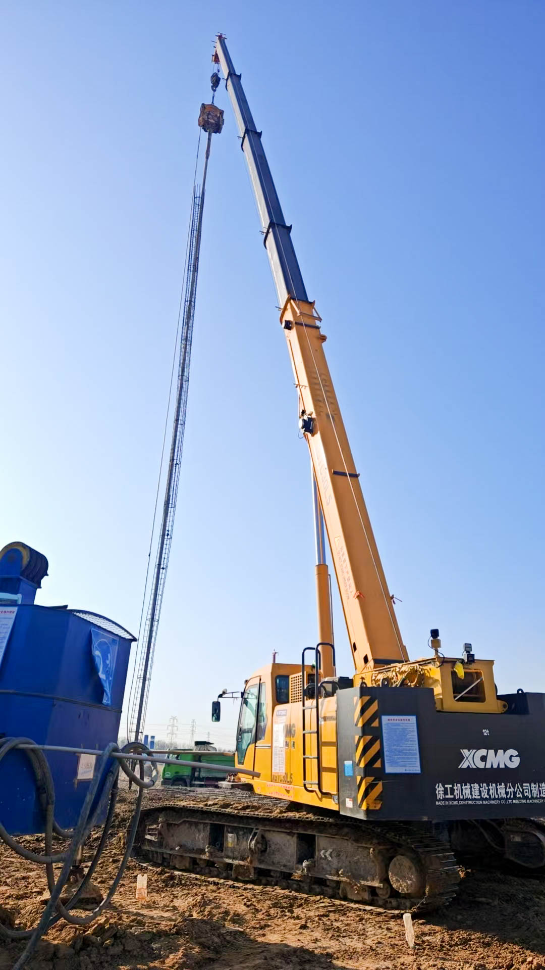 聽說工地來了個“巨能扛”？這波操作穩了！XGTC30L5吊裝鋼筋籠現場紀實