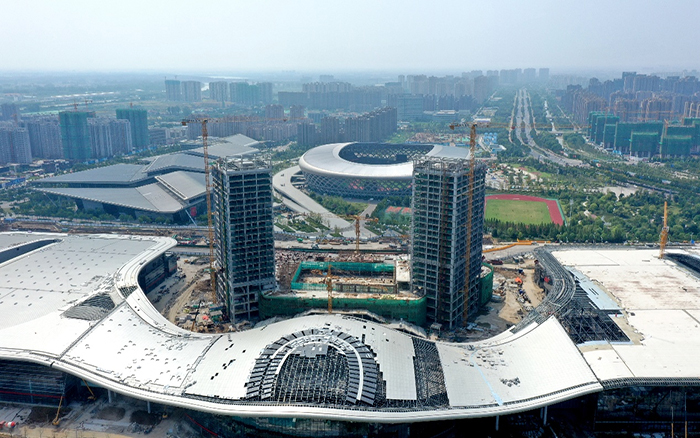 全國第四、江蘇第一 徐工助建家鄉(xiāng)新地標